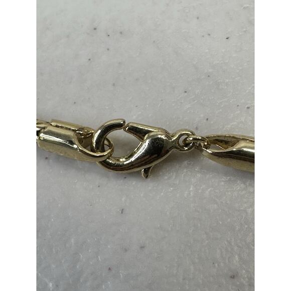 Signed ROMAN Vtg Carnelian Red Goldtone Slide Choker Necklace UNTARNISHED Clean - Picture 5 of 9